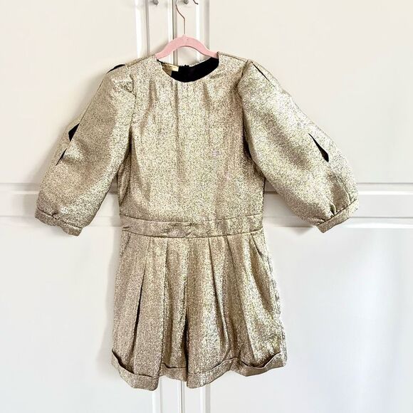 NWT Stella McCartney gold glittery jumpsuit Size 12 (girls) - Picture 3 of 4